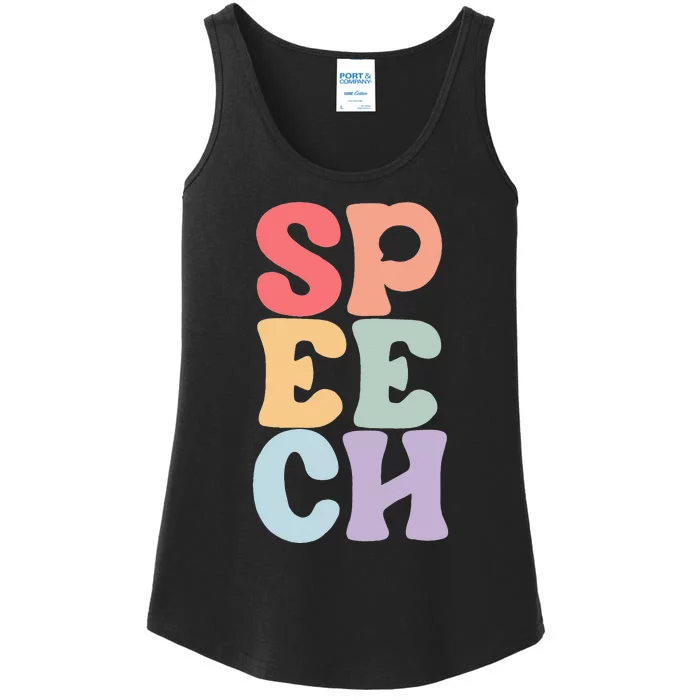 Speech Language Pathologist Speech Therapy SLP Ladies Essential Tank