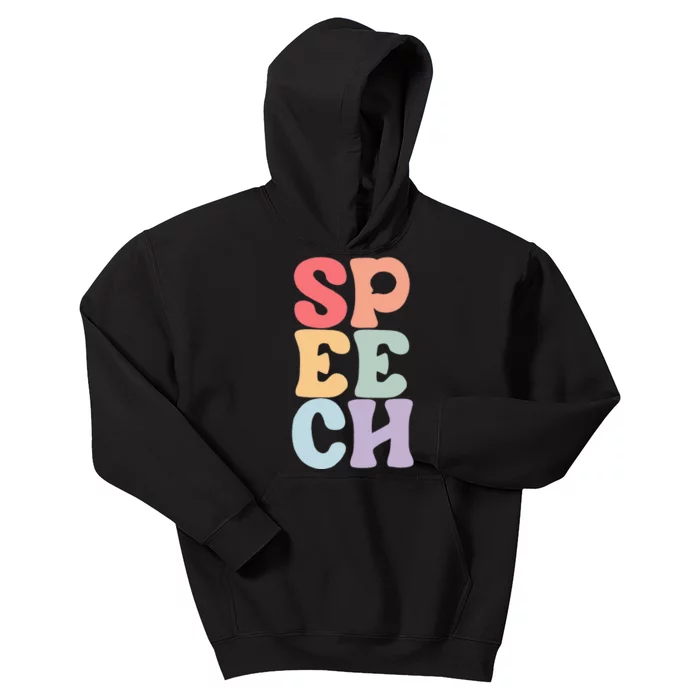 Speech Language Pathologist Speech Therapy SLP Kids Hoodie