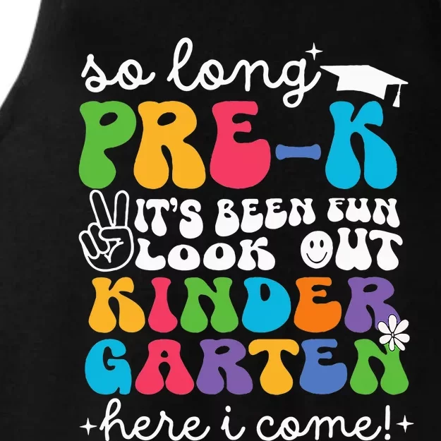 So Long Prek Graduation Kindergarten Here I Come 2024 Ladies Tri-Blend Wicking Tank