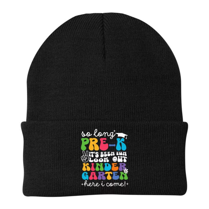 So Long Prek Graduation Kindergarten Here I Come 2024 Knit Cap Winter Beanie