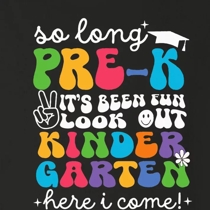 So Long Prek Graduation Kindergarten Here I Come 2024 Toddler Long Sleeve Shirt