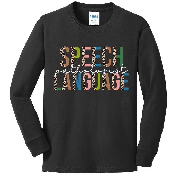 Speech Language Pathologist Kids Long Sleeve Shirt