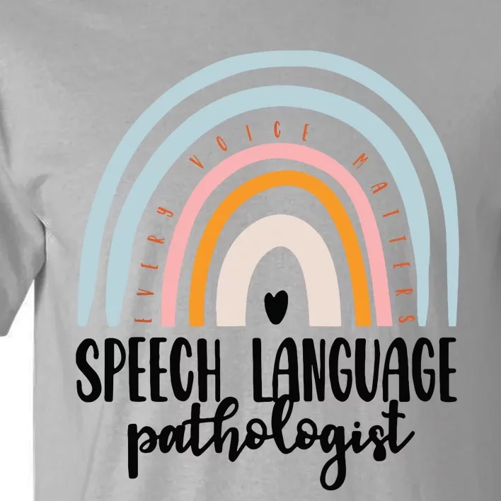 Speech Language Pathologist Speech Therapy SLP Gift Boho Tall T-Shirt