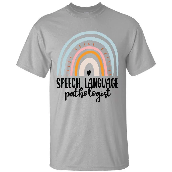 Speech Language Pathologist Speech Therapy SLP Gift Boho Tall T-Shirt