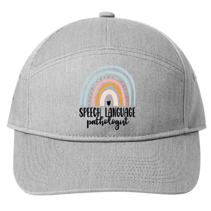 Speech Language Pathologist Speech Therapy SLP Gift Boho 7-Panel Snapback Hat