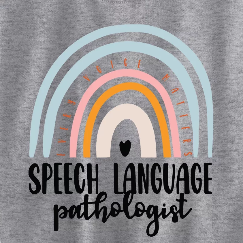 Speech Language Pathologist Speech Therapy SLP Gift Boho Kids Sweatshirt