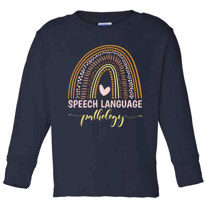 Speech Language Pathology Language Pathologist Therapy Toddler Long Sleeve Shirt