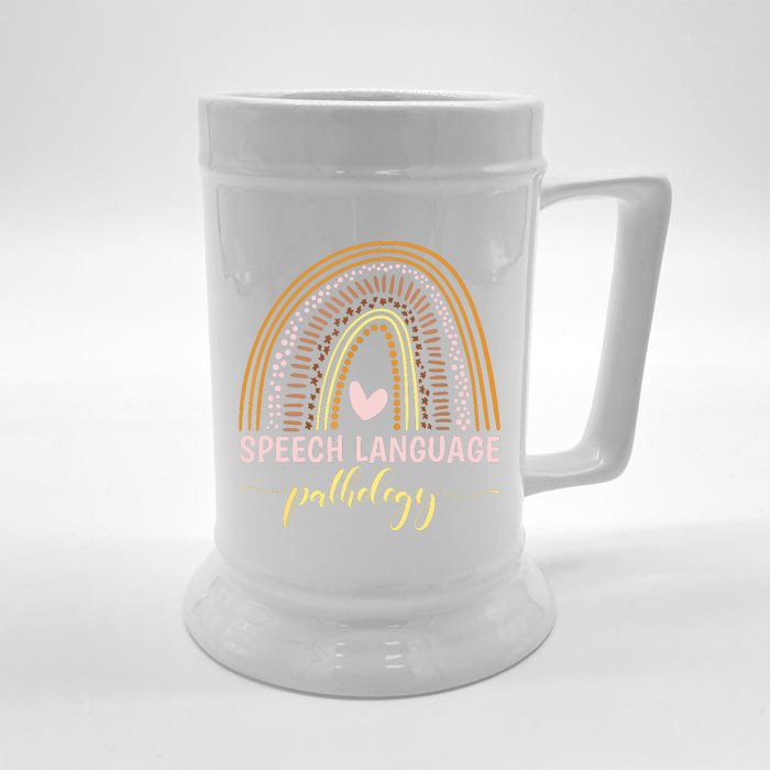 Speech Language Pathology Language Pathologist Therapy Front & Back Beer Stein