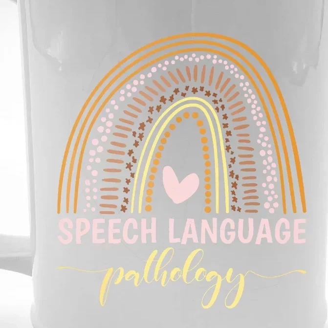 Speech Language Pathology Language Pathologist Therapy Front & Back Beer Stein