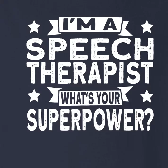 Speech Language Pathologist Superhero Speech Therapy Toddler Long Sleeve Shirt