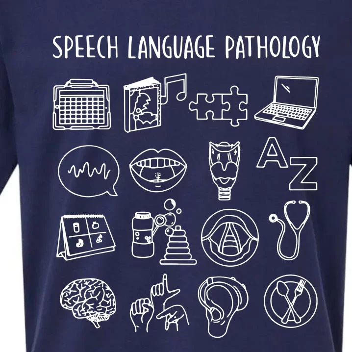 Speech Language Pathology Pathologist SLP Speech Therapist Sueded Cloud Jersey T-Shirt