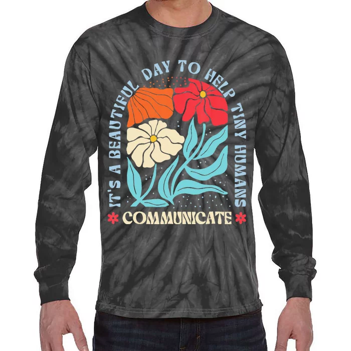 Speech Language Pathologist Pathology Speech Therapy Slp Tie-Dye Long Sleeve Shirt