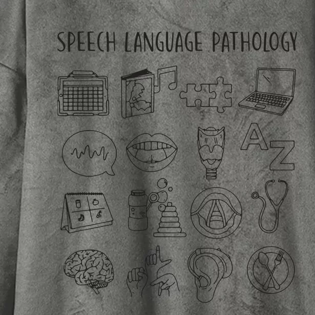 Speech Language Pathology Pathologist SLP Speech Therapist Hooded Wearable Blanket