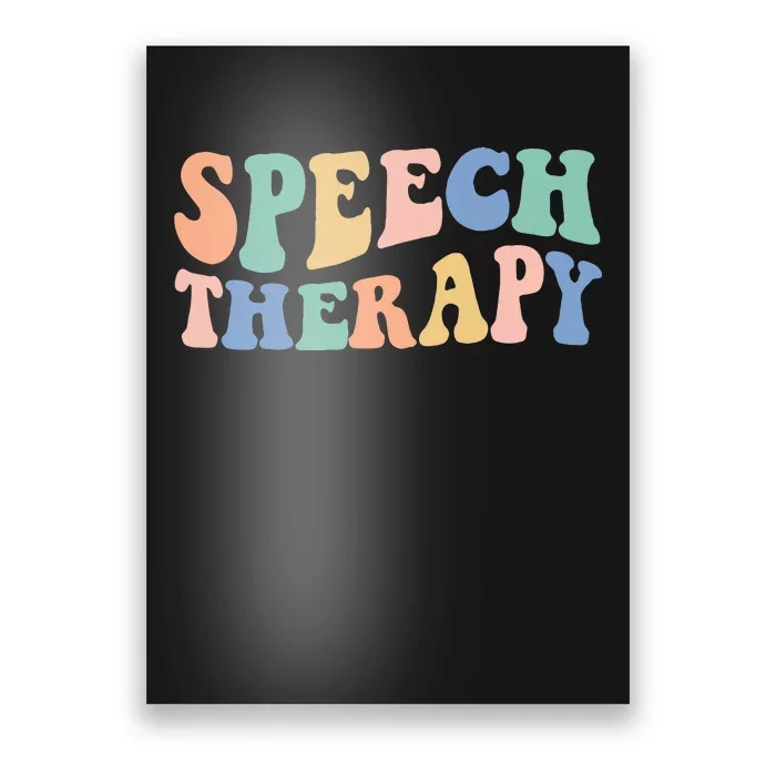 Speech Language Pathologist Rainbow Speech Therapy Gift SLP Poster