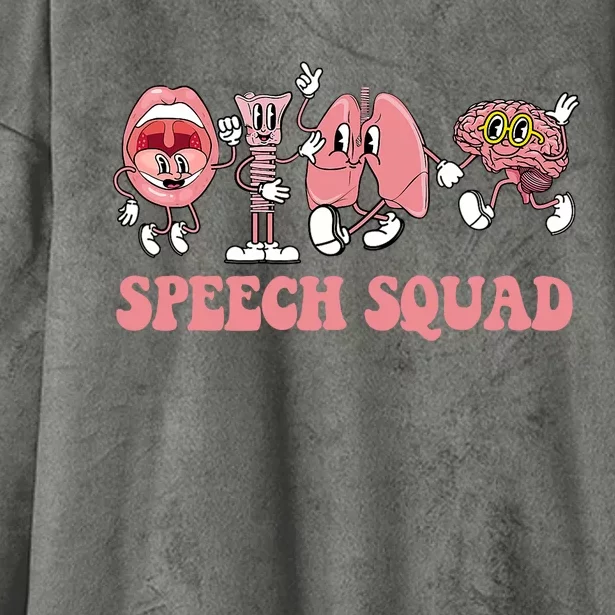 Speech Language Pathologist Slp Speech Squad Therapy Hooded Wearable Blanket