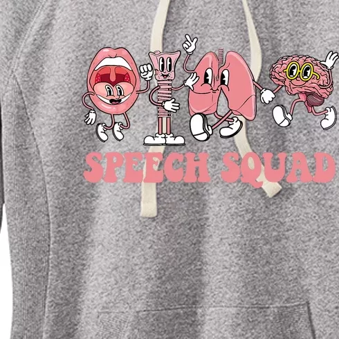 Speech Language Pathologist Slp Speech Squad Therapy Women's Fleece Hoodie