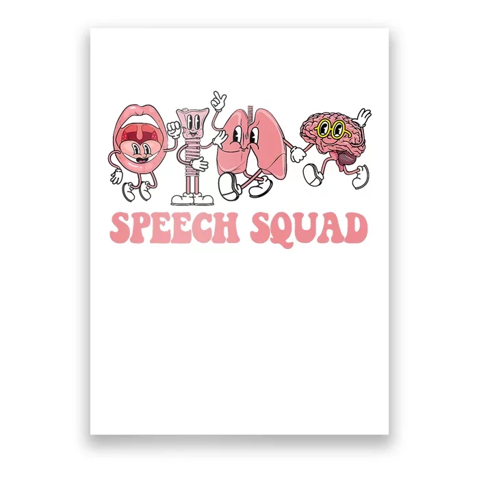 Speech Language Pathologist Slp Speech Squad Therapy Poster