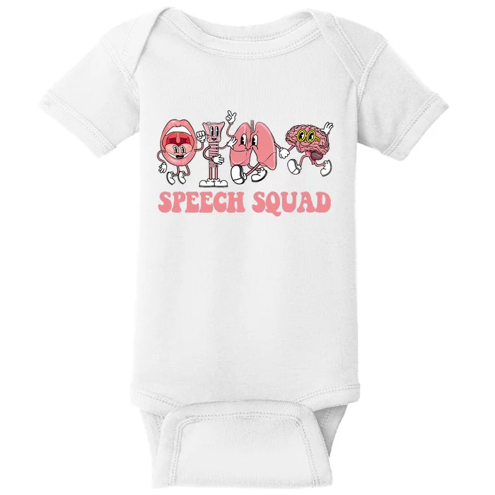 Speech Language Pathologist Slp Speech Squad Therapy Baby Bodysuit