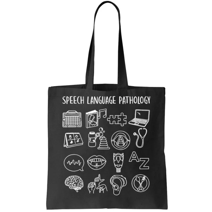 Speech Language Pathology Pathologist SLP Speech Therapist Tote Bag