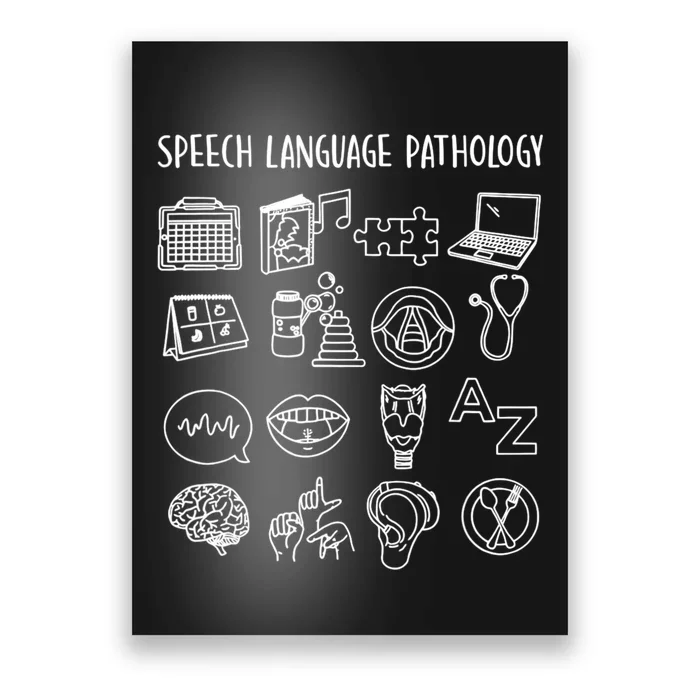 Speech Language Pathology Pathologist SLP Speech Therapist Poster