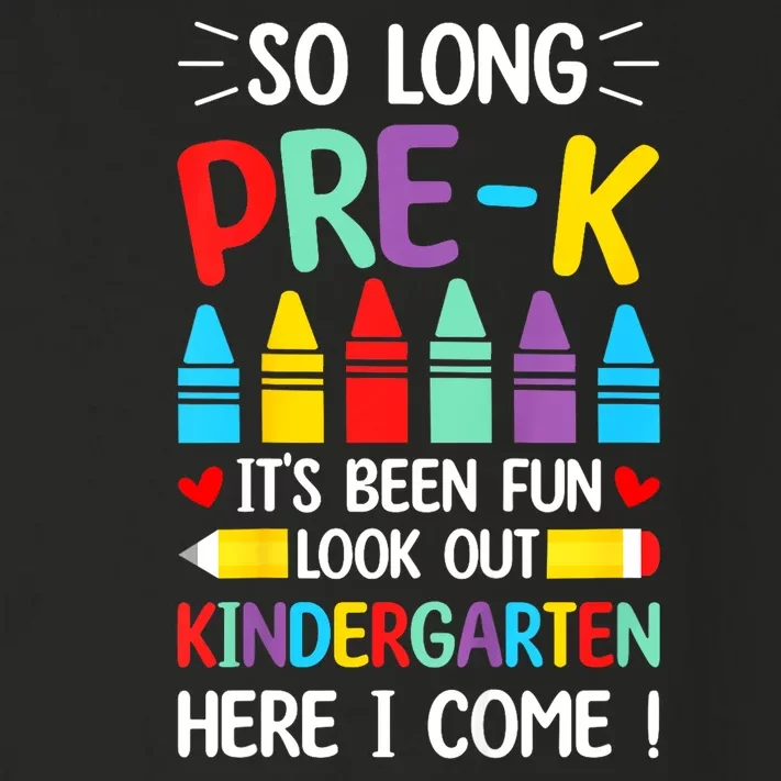 So Long Pre K Graduation Kindergarten Here I Come 2024 Gift Toddler Long Sleeve Shirt