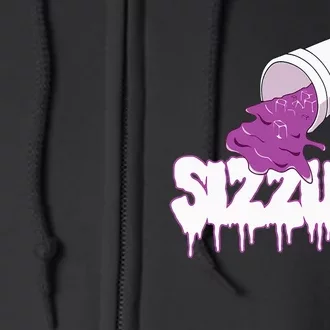 Sizzurp Lean Purple Drank Full Zip Hoodie