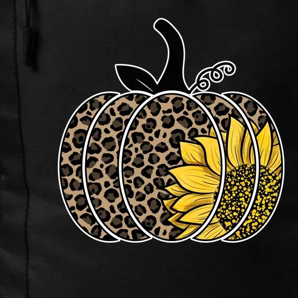 Sunflower Leopard Pumpkin Daily Commute Backpack