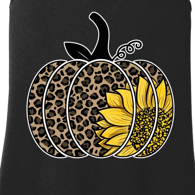 Sunflower Leopard Pumpkin Ladies Essential Tank