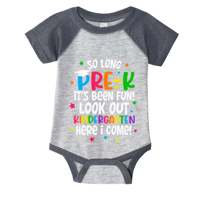 So Long PreK Kindergarten Here I Come Graduation Gifts Infant Baby Jersey Bodysuit