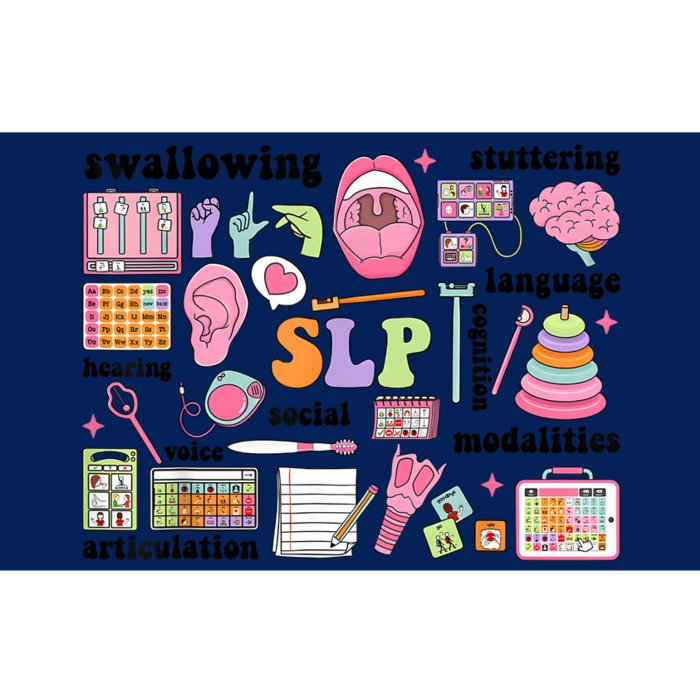 Speech Language Pathologist Speech Therapy SLP Bumper Sticker