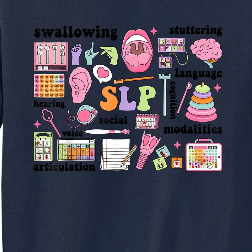 Speech Language Pathologist Speech Therapy SLP Tall Sweatshirt