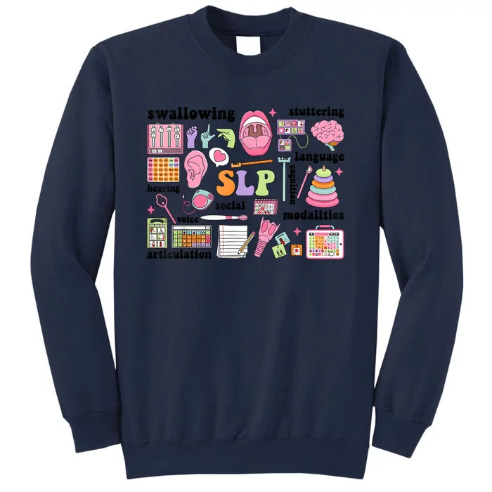 Speech Language Pathologist Speech Therapy SLP Tall Sweatshirt