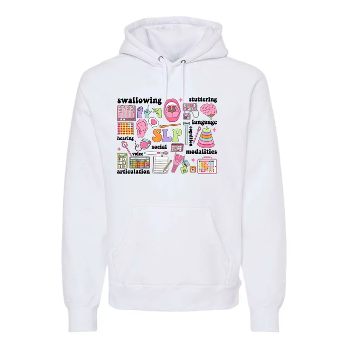 Speech Language Pathologist Speech Therapy SLP Premium Hoodie