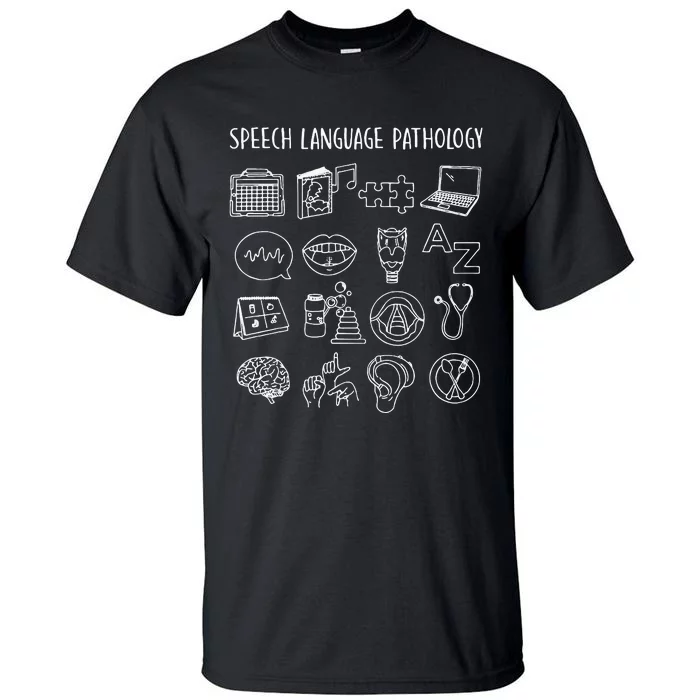 Speech Language Pathology Pathologist SLP Speech Therapist Tall T-Shirt