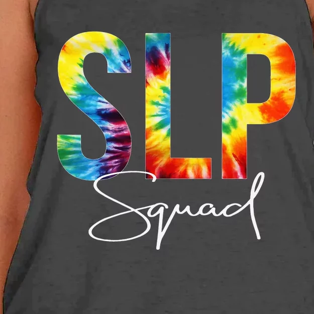 Speech Language Pathologist SLP Back To School Women's Knotted Racerback Tank