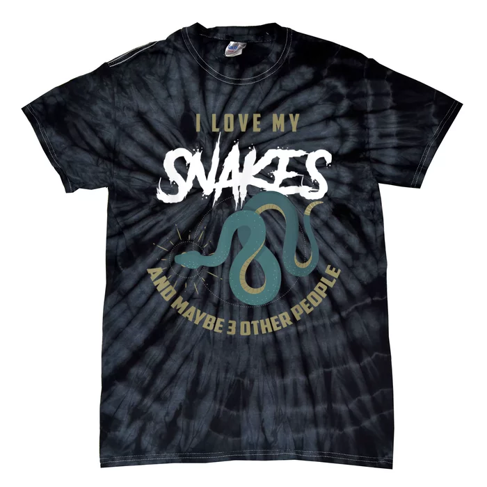 Snake Lover Pet Snake Owner Funny Snake Gift Tie-Dye T-Shirt