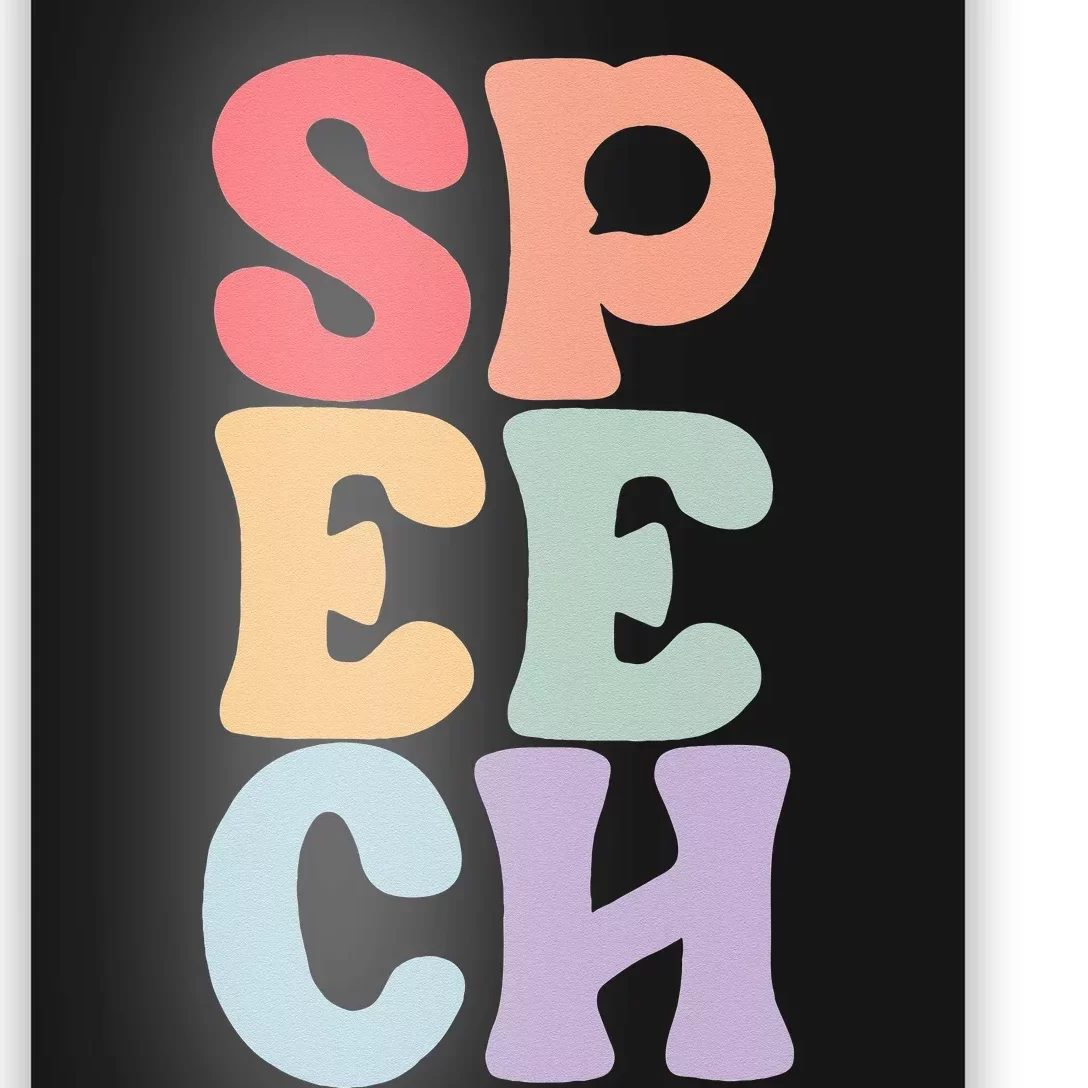 Speech Language Pathologist Speech Therapy SLP Poster