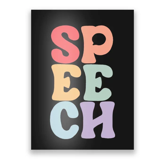 Speech Language Pathologist Speech Therapy SLP Poster