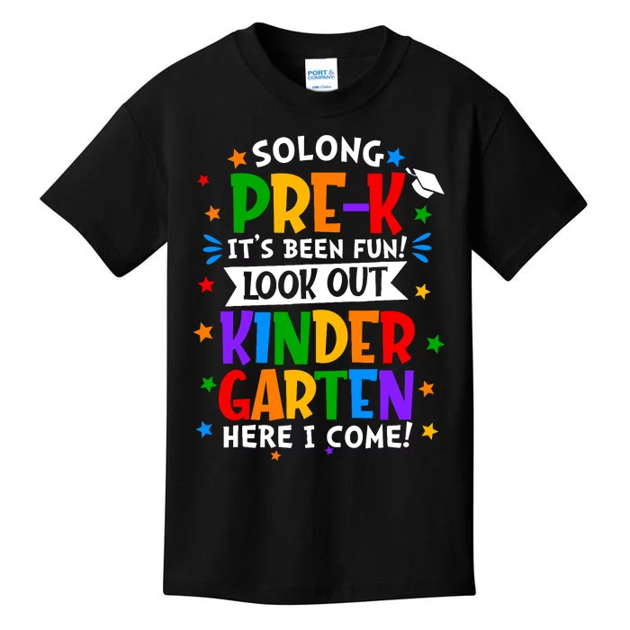 So Long Prek Graduation Kindergarten Here I Come Cute Kids T-Shirt