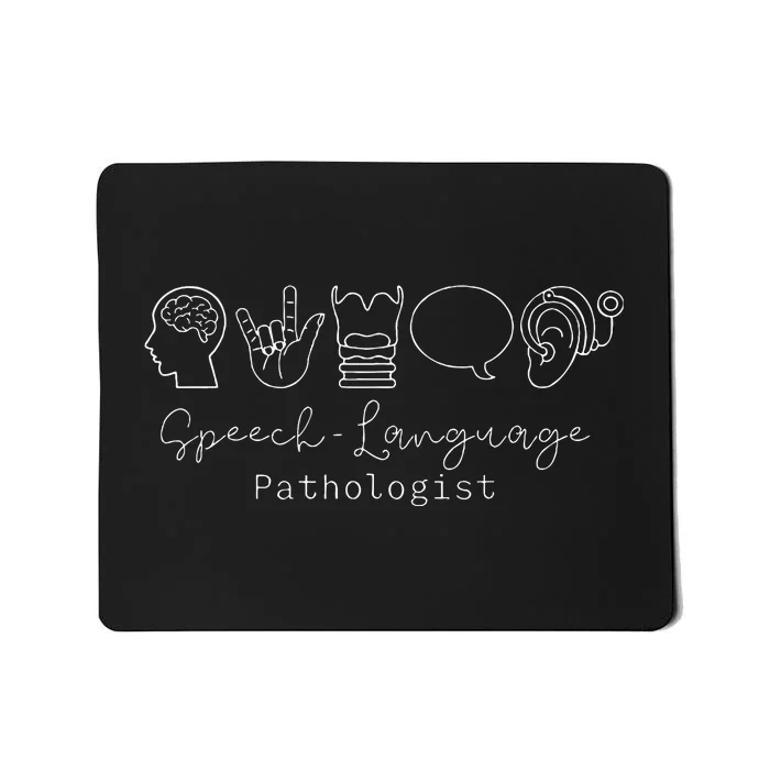 Speech Language Pathologist Speech Therapy Slp Mousepad