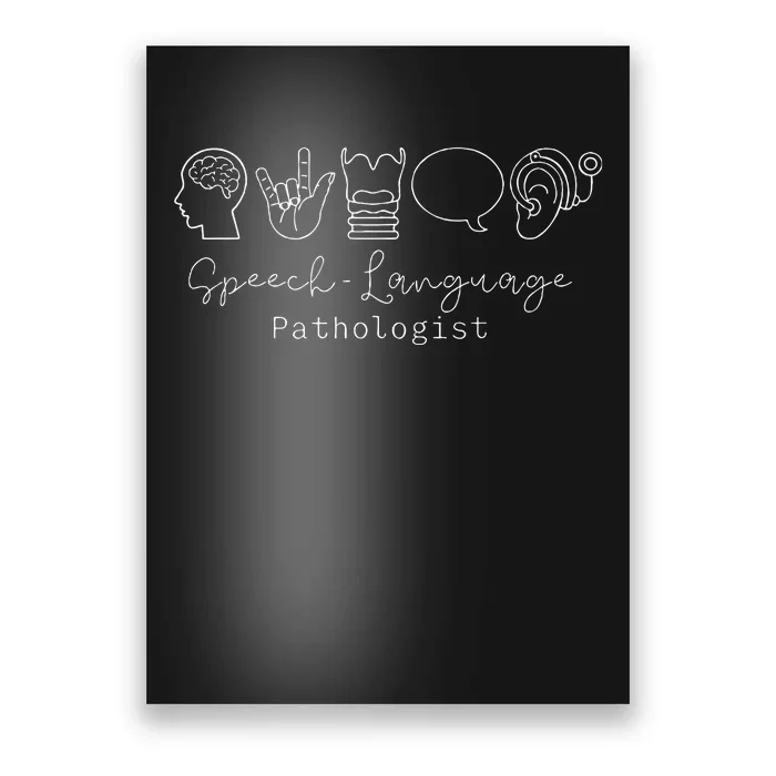 Speech Language Pathologist Speech Therapy Slp Poster