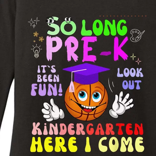 So Long PreK Kindergarten Here I Come basketball Graduation Womens CVC Long Sleeve Shirt