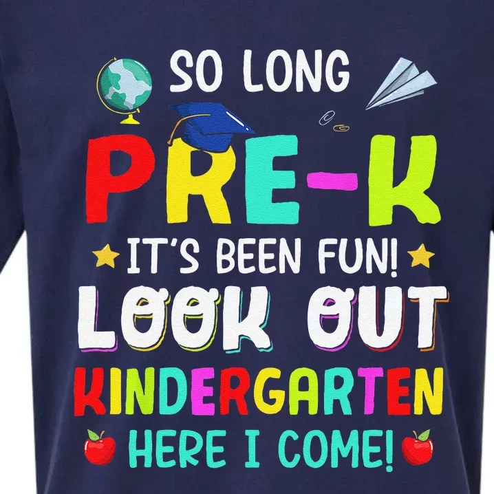 So Long Pre K Kindergarten Here Graduate Last Day Of School Sueded Cloud Jersey T-Shirt