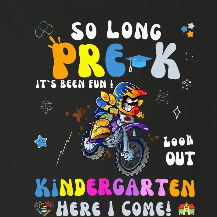 So Long PreK Kindergarten Here I Come Motorcycle Graduation Toddler Long Sleeve Shirt