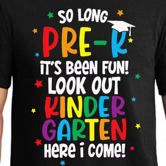 So Long PreK Look Out Kindergarten Funny Graduation Gifts Gift Pajama Set