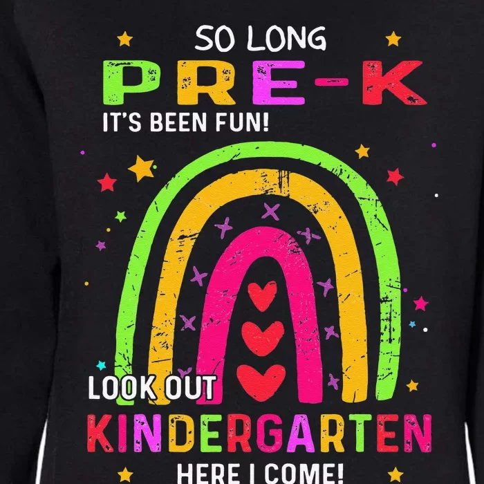 So Long PreK Look Out Kindergarten Graduation Gifts Rainbow Womens California Wash Sweatshirt