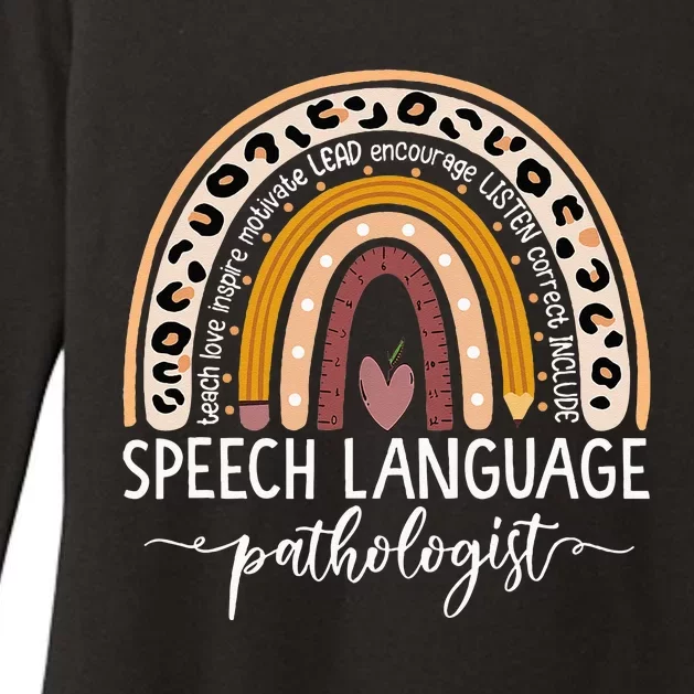 Speech Language Pathologist Rainbow Speech Therapy Gift SLP Womens CVC Long Sleeve Shirt