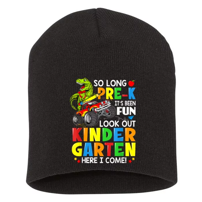 So Long Pre K Look Out Kindergarten Here I Come Dinosaur Short Acrylic Beanie