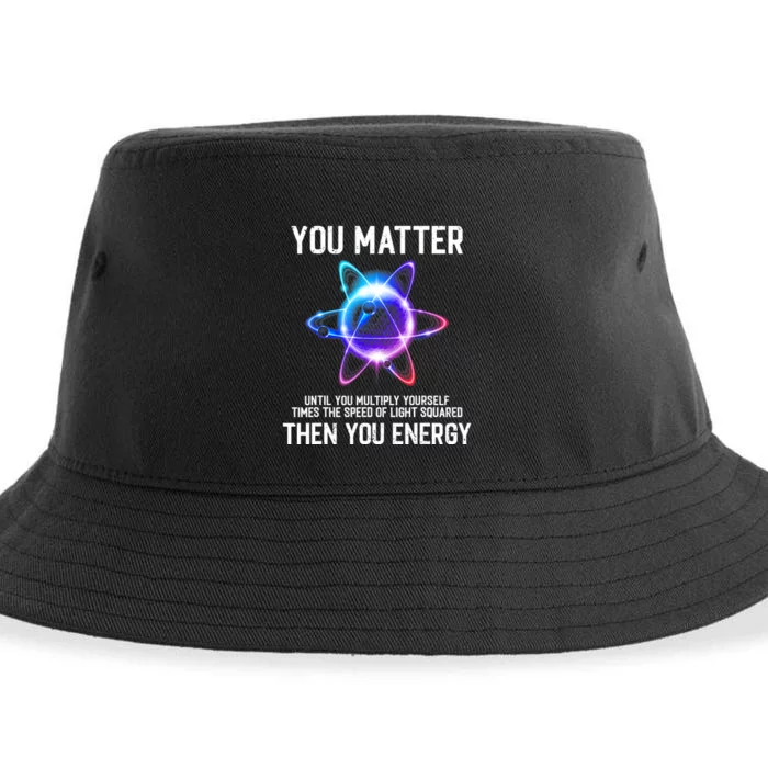 Science Lover Physics Joke Funny Science Teacher Physics Sustainable Bucket Hat