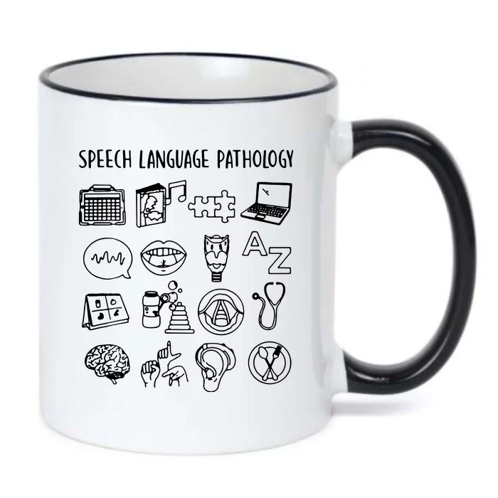 Speech Language Pathology Speech Therapy Awareness Black Color Changing Mug